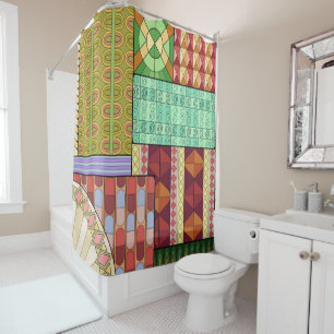Patches Shower Curtain