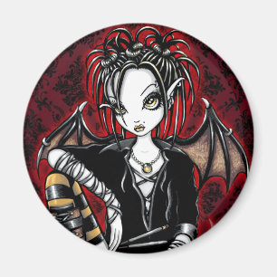 "Patchouli" Gothic Incense Fairy Art Magnet