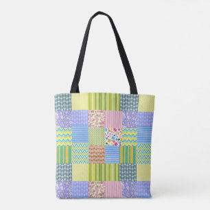 Patchwork All-Over-Print Tote Bag