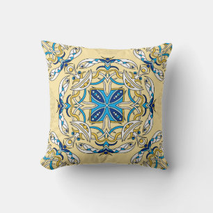Patchwork Arabic Floral Vintage Texture Cushion