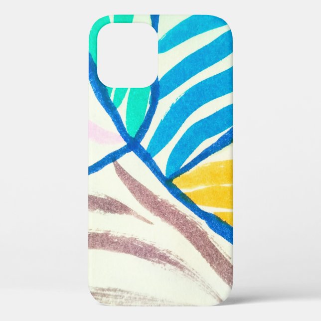patchwork background with different patterns Case-Mate iPhone case (Back)