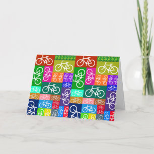 Patchwork Bicycles Art Card