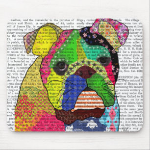 Patchwork Bulldog Mouse Pad
