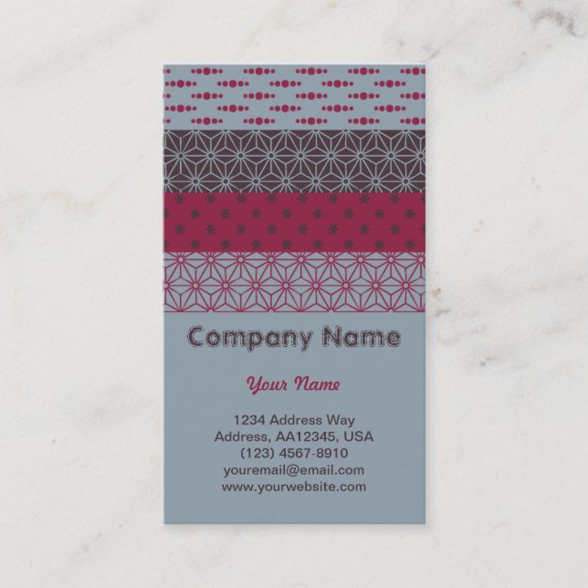 Patchwork Business Card (Front)