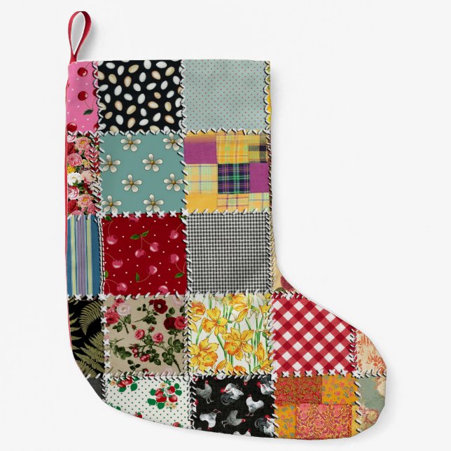 Patchwork Christmas Stocking (Front)