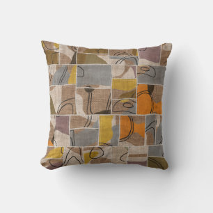 Patchwork collage, quilt mix pattern cushion