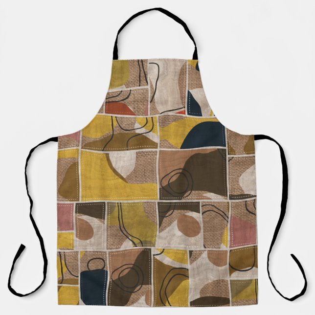 Patchwork collage quilt: mixed print. apron (Front)