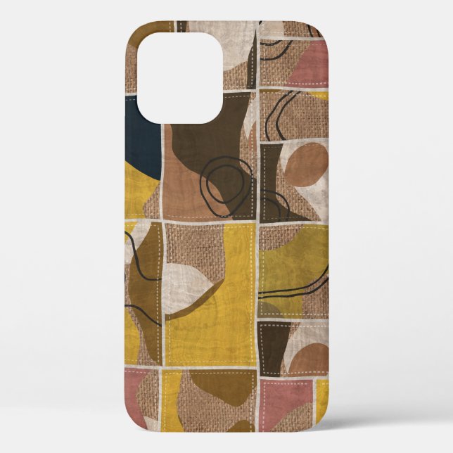 Patchwork collage quilt: mixed print. Case-Mate iPhone case (Back)