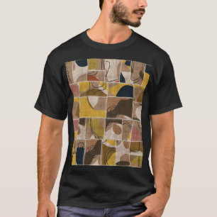 Patchwork collage quilt: mixed print. T-Shirt