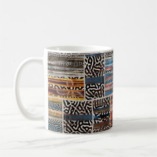 Patchwork Collage: Quilt Pattern Extravaganza Coffee Mug