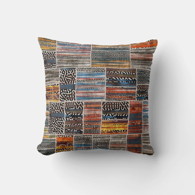 Patchwork Collage: Quilt Pattern Extravaganza Cushion (Front)