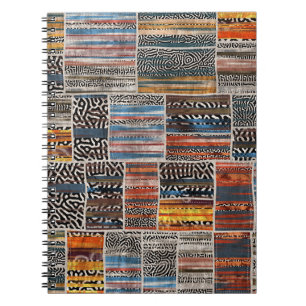 Patchwork Collage: Quilt Pattern Extravaganza Notebook