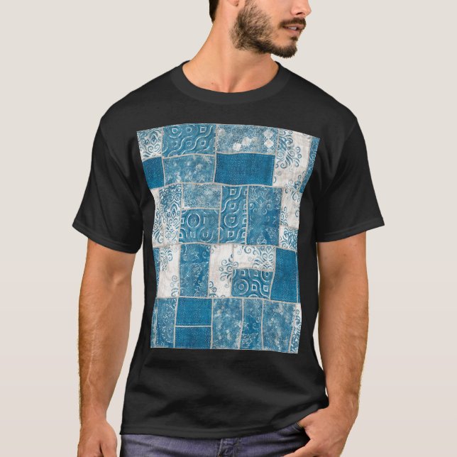 Patchwork Collage: Quilt Pattern Mix T-Shirt (Front)
