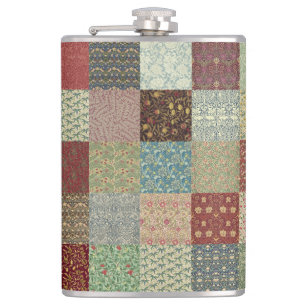 Patchwork Coordinates Hip Flask