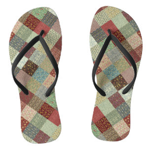 Patchwork Coordinates Thongs