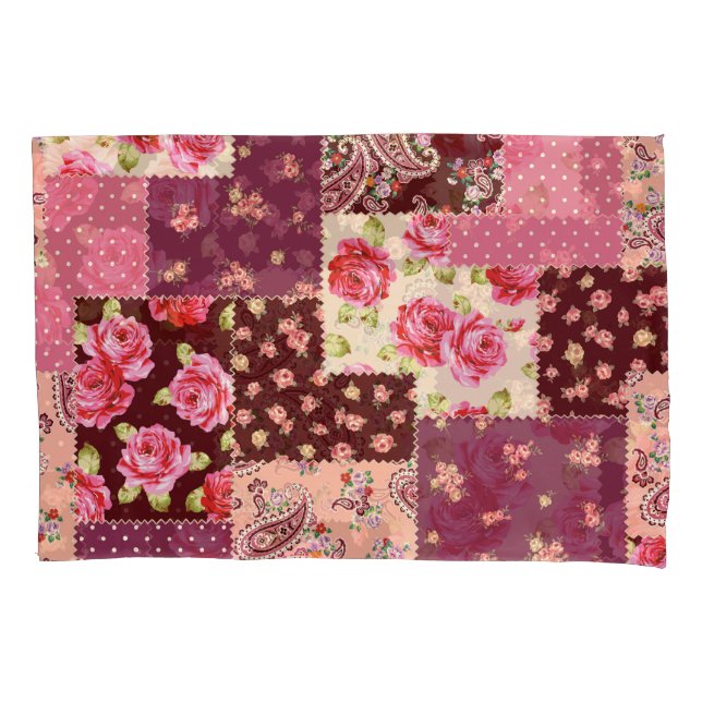 Patchwork Cute Seamless Pattern Pillowcase (Front)