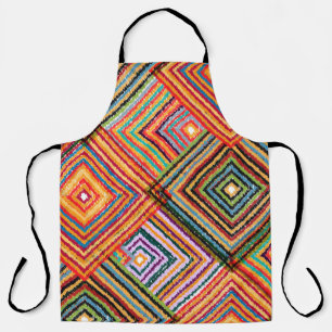 Patchwork Design with Aztec Squares. Apron