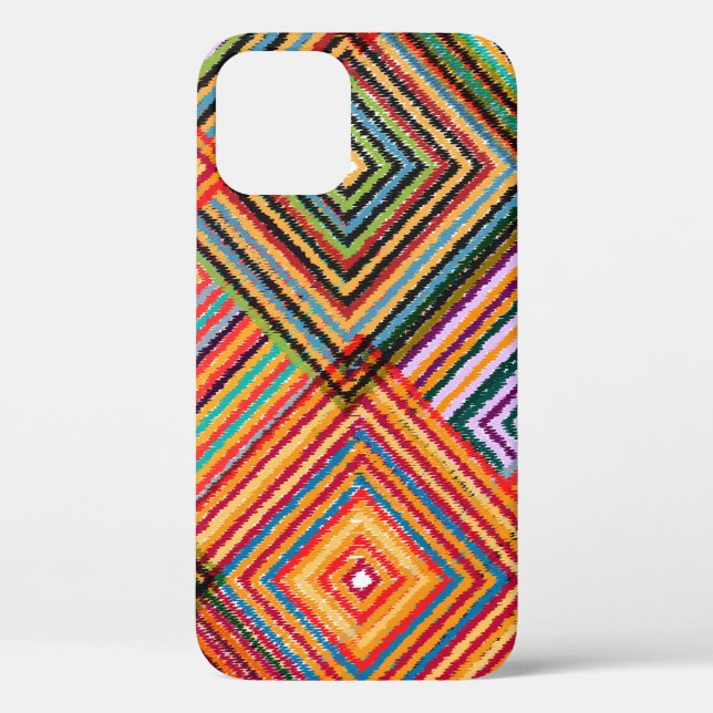 Patchwork Design with Aztec Squares. Case-Mate iPhone Case (Back)