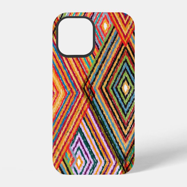 Patchwork Design with Aztec Squares. iPhone Case (Back)
