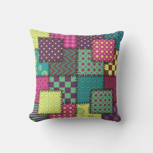 Patchwork: Diverse Patterns Background Cushion