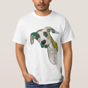 patchwork dog T-Shirt