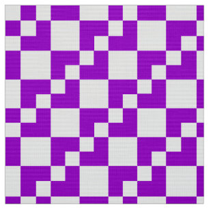 Patchwork Domino - Purple and White Fabric