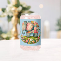 Patchwork Elephant Floral Meadow Charm