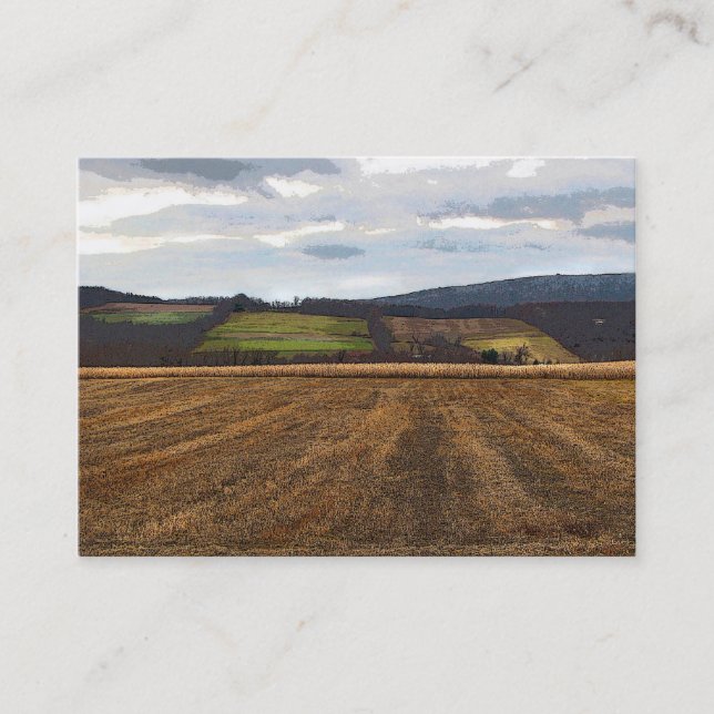 Patchwork Fields ATC Business Card (Front)