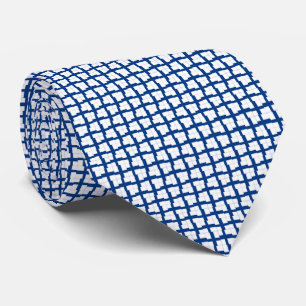 Patchwork Finland Flag Pattern  Tie