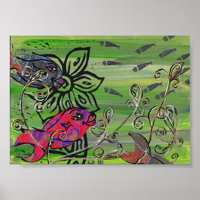 Patchwork Fish Print (Front)