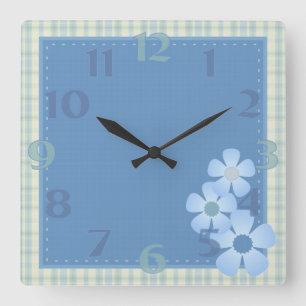 Patchwork Flower Wall Clock