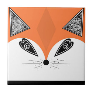 Patchwork Fox, applique Fox, Fox Ceramic Tile