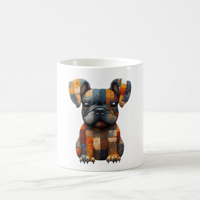 Patchwork French Bulldog Mug (Center)
