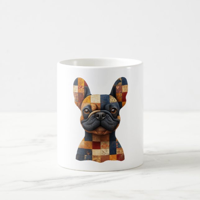 Patchwork French Bulldog Mug (Center)