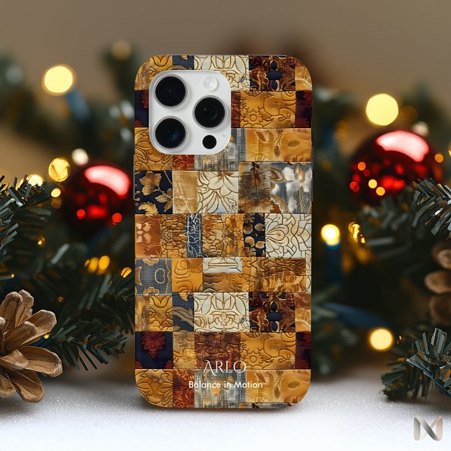 Patchwork Fusion Harmony – Rustic Modern Art Case-Mate iPhone Case (Creator Uploaded)