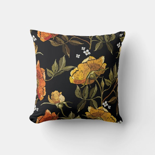 Patchwork Gentle: Hand Drawing Design Cushion (Front)