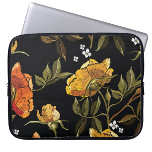 Patchwork Gentle: Hand Drawing Design Laptop Sleeve