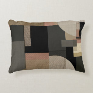 Patchwork Geometric Pattern Decorative Cushion