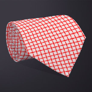 Patchwork Georgia Flag Pattern Tie