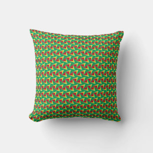Patchwork Guyana Flag Pattern Cushion