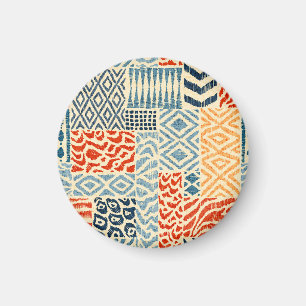 Patchwork Hand Drawn Textures Collection Magnet
