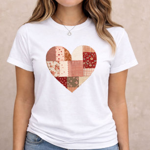 Patchwork Heart Valentine Tri-Blend Shirt