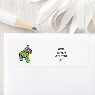 Patchwork Horse #3 Address Label Return Address Label