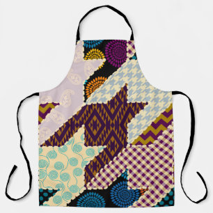 Patchwork Hounds-tooth: Vintage Seamless Backgroun Apron