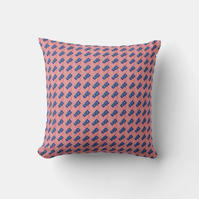 Patchwork Malaysia Flag Pattern  Cushion (Front)