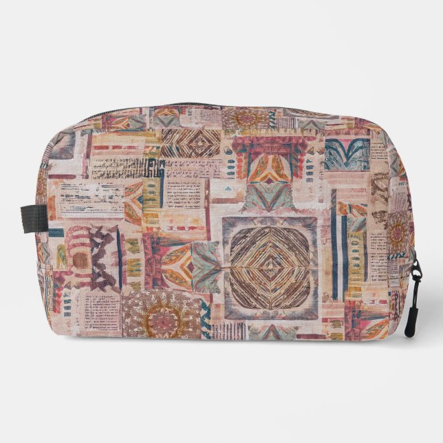 Patchwork Mandala Toiletry Bag (Front)