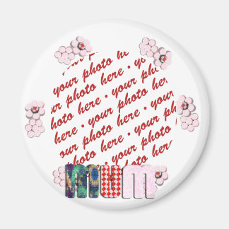 Patchwork 'MUM'  Photo Frame Magnet