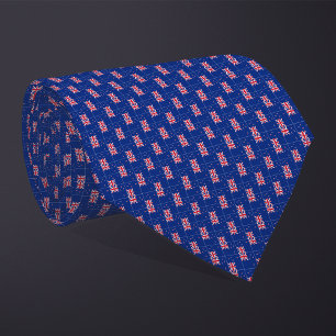 Patchwork New Zealand Flag Pattern Tie