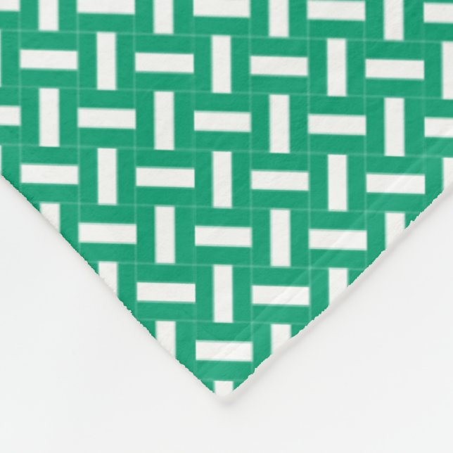 Patchwork Nigeria Flag Pattern  Fleece Blanket (Corner)
