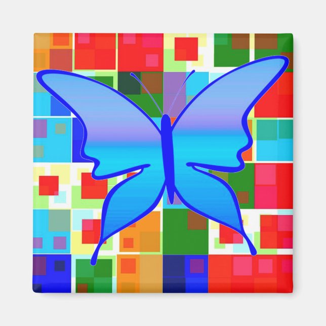 Patchwork Of Colour Magnet (Front)